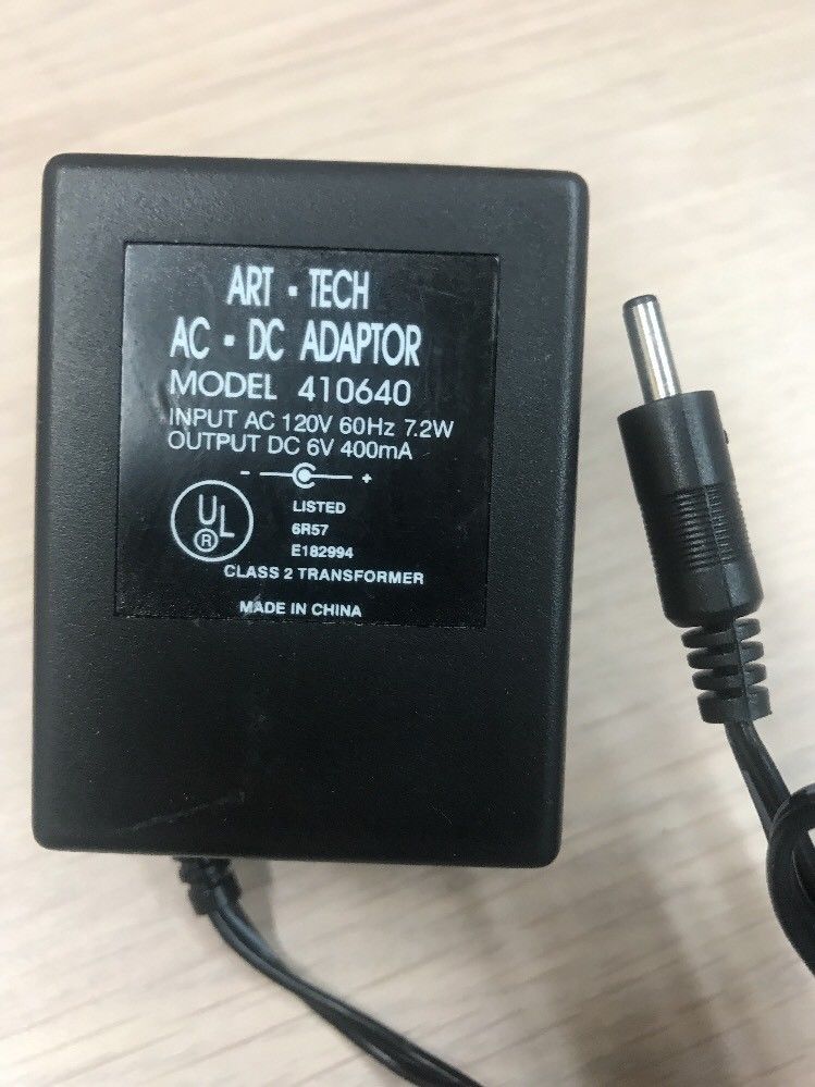 *Brand NEW* 6V DC 400mA AC Adapter Art-Tech 410640 Power Supply Charger
